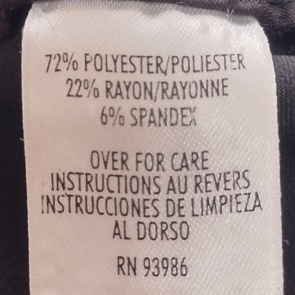 Black Straight-Leg trouser  Pant - Picture 13 of 16